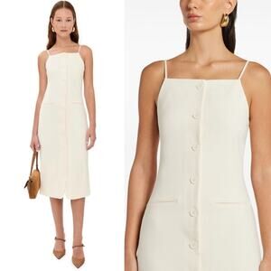 Staud Una Dress in Ecru M